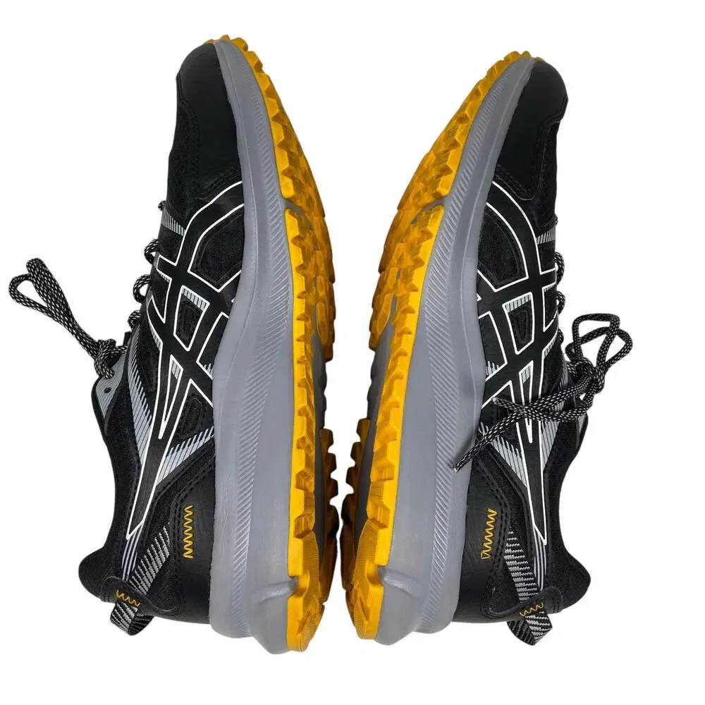 Asics Trail Scout 2 Running Shoes MenS Size 10.5 Black Yellow 1011B181 - Picture 6 of 9